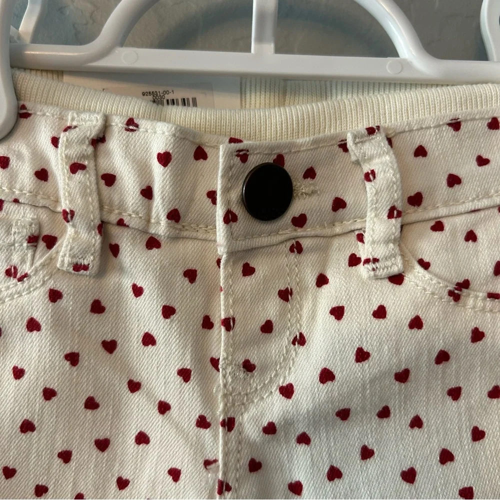 ⭐️Baby Gap heart patterned pull on skinny jeans size 0-3 months NEW